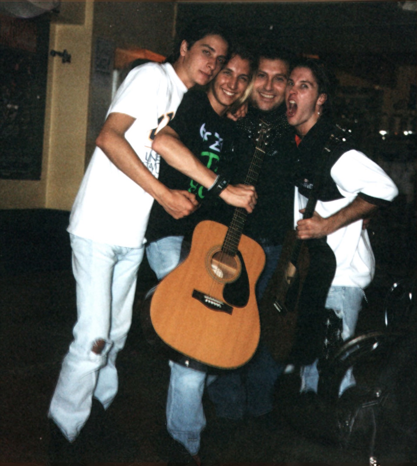 Mitch’s Bitches in a 1990s band photo